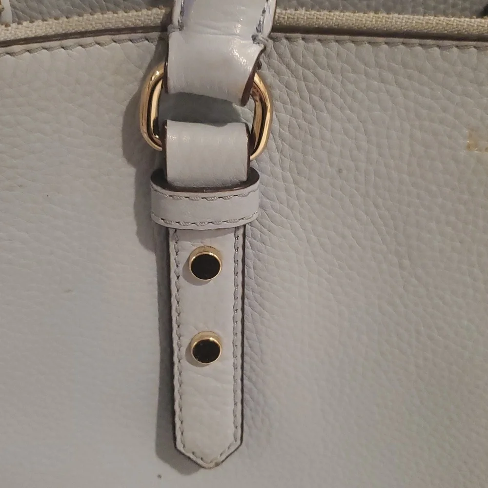 Kate Spade Mulberry Street Leighann Light Blue Leather Tote    14”x10”